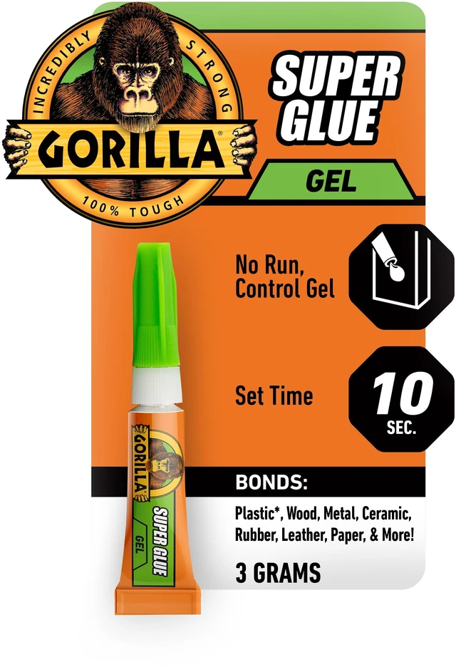 Main image of Gorilla Clear Super Glue Gel, 3g Tube
