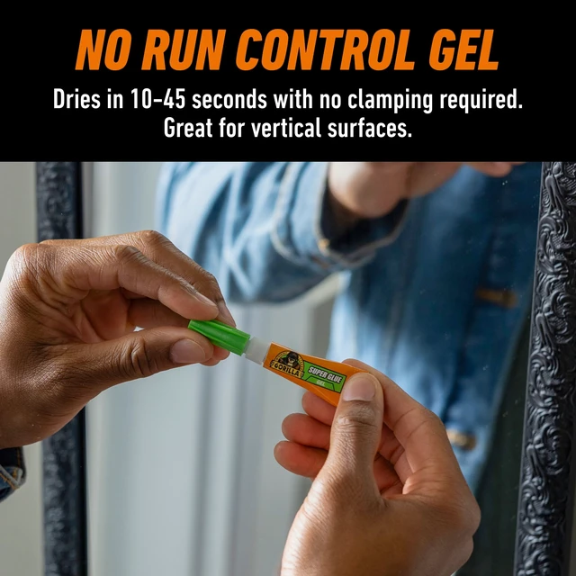 Alt view image 2 of 5 - Gorilla Clear Super Glue Gel, 3g Tube