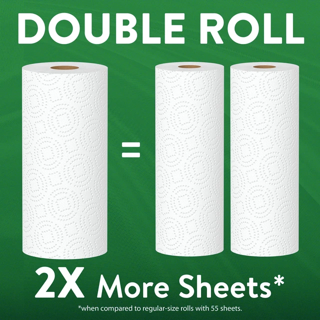 Alt view image 5 of 6 - Great Value Ultra Strong Paper Towels, 2 Double Rolls, White