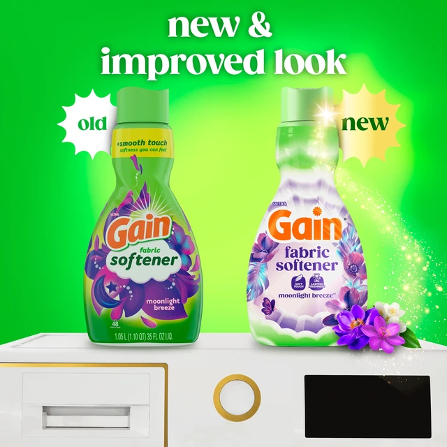 Alt view image 4 of 6 - Gain Liquid Fabric Softener, Moonlight Breeze Scent, 35fl oz