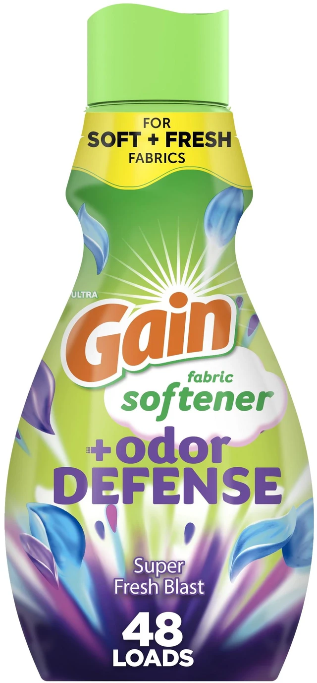 Main image of Gain Odor Defense Liquid Fabric Softener, Super Fresh Blast Scent, Freshness + Odor Protection, 35 fl oz, 48 Loads