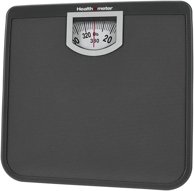 Main image of Health o Meter Compact Dial Bathroom Scale, 330 lb Capacity, Sturdy Metal Platform