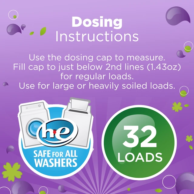 Alt view image 3 of 6 - Great Value Ultimate Fresh Twilight Dreams Liquid Laundry Detergent, 46fl oz, 32Loads
