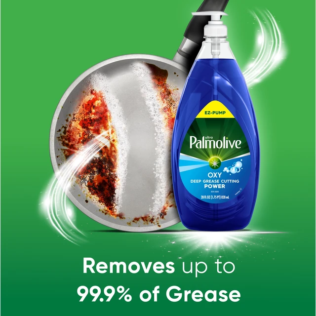 Alt view image 3 of 5 - Palmolive Ultra Oxy Liquid Dish Soap, 28fl oz, EZ-Pump Bottle, Deep Grease Cutting
