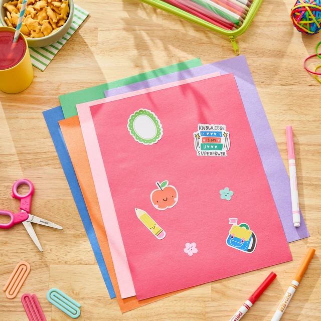 Alt view image 2 of 5 - Pen+Gear Heavyweight Construction Paper, Assorted Colors, 9 in x 12 in, 120 Sheets