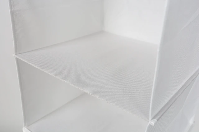 Alt view image 5 of 6 - Mainstays 6 Shelf Non-Woven Hanging Closet Organizer, Arctic White