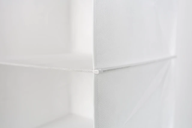 Alt view image 6 of 6 - Mainstays 6 Shelf Non-Woven Hanging Closet Organizer, Arctic White