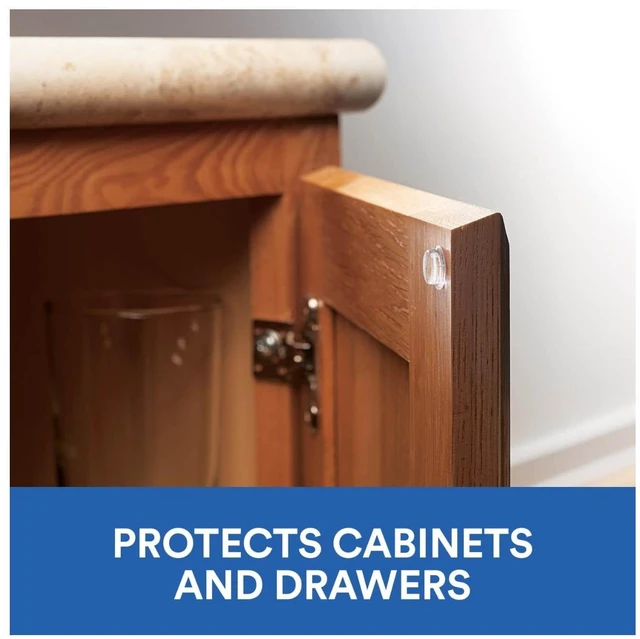 Alt view image 5 of 6 - Scotch Adhesive Bumper Pads, Clear, Rubber Cabinet Door Stoppers, Self-Stick, 1/2 inch., 20 Pack