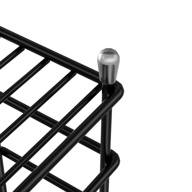 Alt view image 2 of 6 - HBlife Toothbrush Holders for Bathroom, 5 Slots Black Stainless Steel Bathroom Accessories Organizer for Small Spaces