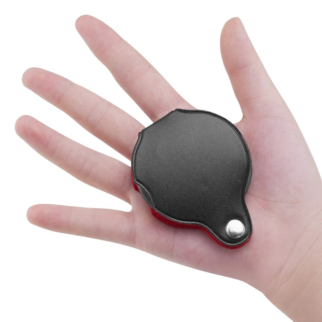 Alt view image 3 of 7 - 2PCS Small Magnifying Glasses for Kids/Senior, 10X Pocket Magnifier