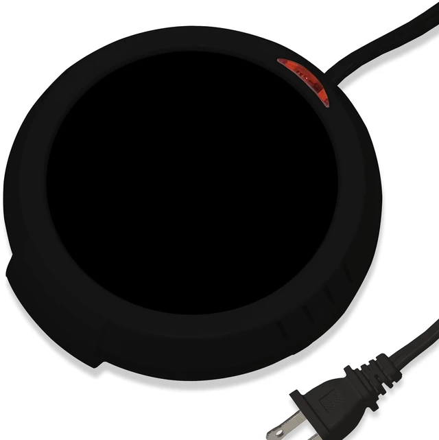 Main image of Durable Heavy Portable Large Warmer Safe Plate for Candle Jar & Mug Warmer, Space Black Pack