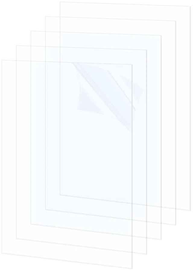 Main image of 2 Pack Acrylic Sheets, 4x6 Inch Clear Acrylic Sheet Clear Plexiglass Sheet 1mm Thick for Crafts Picture Frame DIY