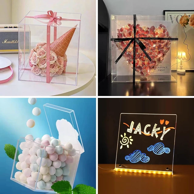 Alt view image 6 of 7 - 2 Pack Acrylic Sheets, 4x6 Inch Clear Acrylic Sheet Clear Plexiglass Sheet 1mm Thick for Crafts Picture Frame DIY