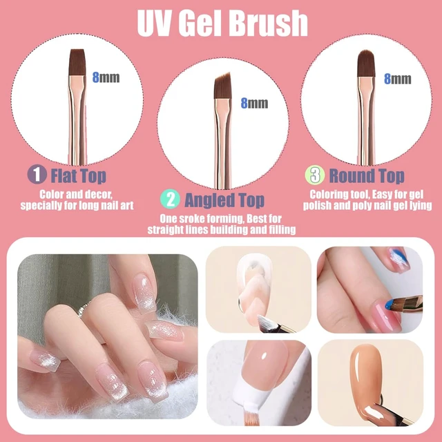 Alt view image 5 of 7 - KINGMAS Gel Polish Nail Art Brushes, 10 Pcs Fingernail Design Dotting Pens
