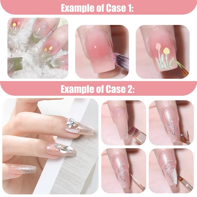 Alt view image 6 of 7 - KINGMAS Gel Polish Nail Art Brushes, 10 Pcs Fingernail Design Dotting Pens