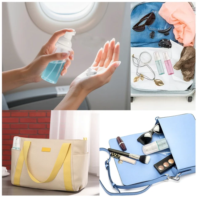 Alt view image 3 of 6 - 3pcs 2oz Small Size Mousse Plastic Travel Foam Pump Bottle Dispenser