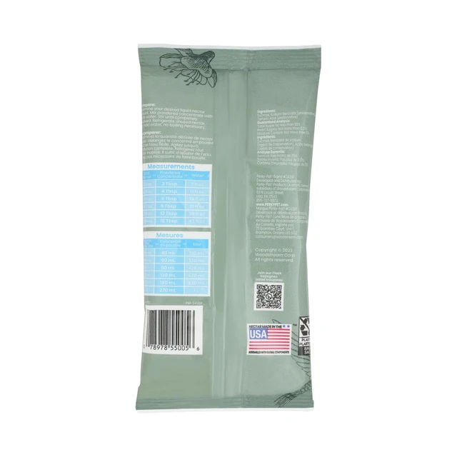 Alt view image 2 of 2 - Perky-Pet Hummingbird Nectar Concentrate for Hummingbird Feeder - 8 oz Powder Bag - Makes 48 Fl Oz of Clear Food Nectar - 243SF - Easy to Mix, 100% Sucrose