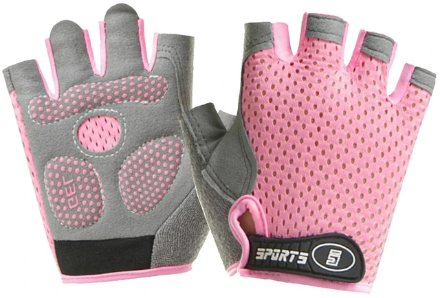 Main image of Kids Cycling-Half-Gloves with Non-Slip - Adjustable-Mesh-Breathable Gel-Biking-Gloves for Boys Girls