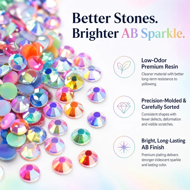 Alt view image 4 of 5 - Bedazzling Kit 35000Pcs 3mm Rhinestones Jelly Gems Bedazzle Flatback Resin