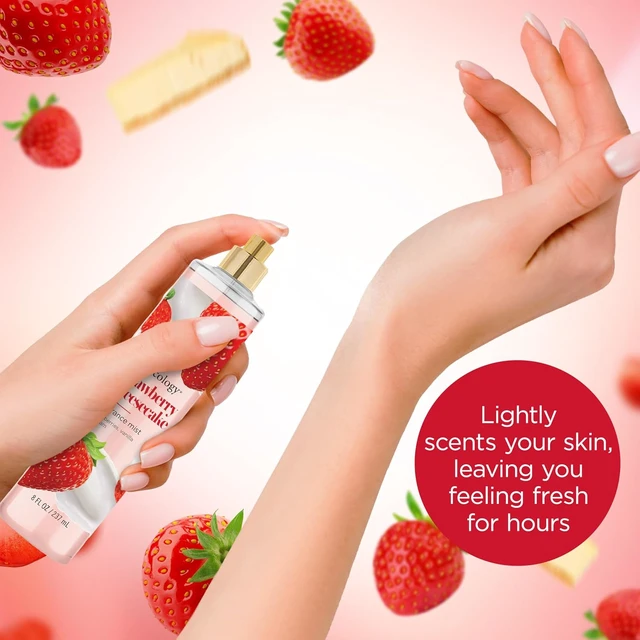 Alt view image 4 of 7 - Bodycology Long-Lasting Fragrance Body Mist, Strawberry Cheesecake, 8 fl oz
