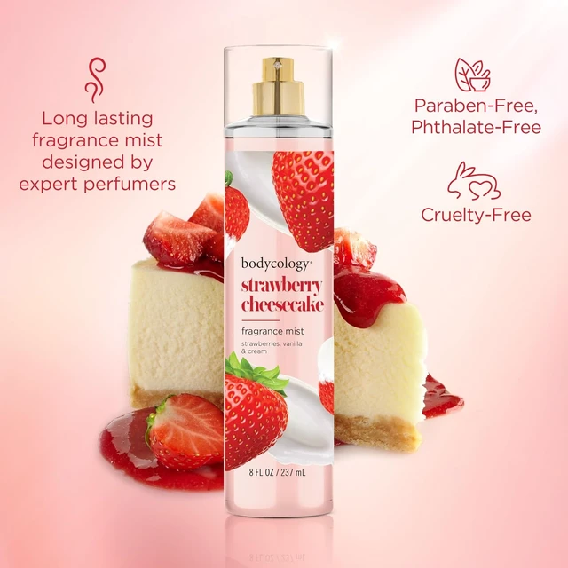 Alt view image 5 of 7 - Bodycology Long-Lasting Fragrance Body Mist, Strawberry Cheesecake, 8 fl oz