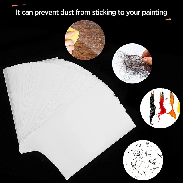 Alt view image 4 of 6 - 200 Pieces Diamond Painting Release Paper 15 x 10 cm Double-Sided Non-Stick Cover Replacement 5D Diamond Painting Accessories Tool for Adult Kids (5.9 x 3.9 inch)
