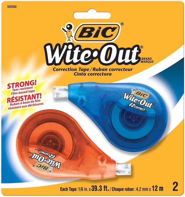Main image of BIC Wite-Out EZ Correct Correction Tape, 2-Count
