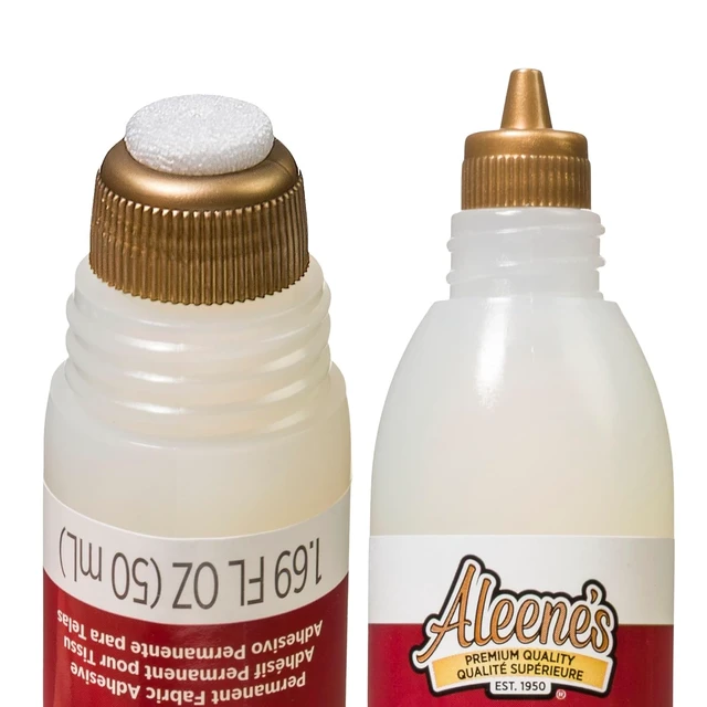 Alt view image 4 of 7 - Aleene's Fabric Fusion Glue 1.6 oz Dual-Ended Pen, Fine Tip & Sponge Tip, Nontoxic, Permanent and Washable Adhesive, Dries Flexible, Strong Bond on Fabrics, Clothing, Denim, Materials