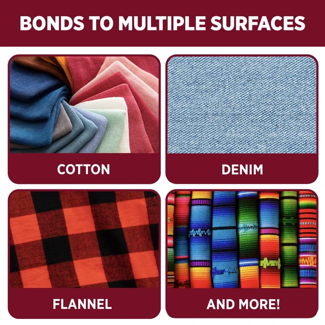 Alt view image 7 of 7 - Aleene's Fabric Fusion Glue 1.6 oz Dual-Ended Pen, Fine Tip & Sponge Tip, Nontoxic, Permanent and Washable Adhesive, Dries Flexible, Strong Bond on Fabrics, Clothing, Denim, Materials