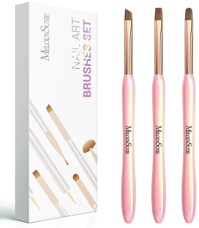 Main image of MelodySusie 3Pcs Nail Art Clean Up Brushes