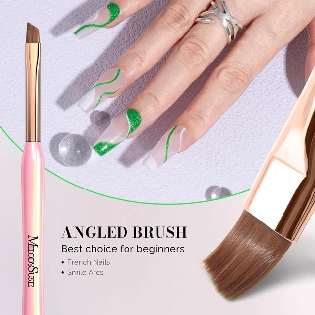 Alt view image 5 of 6 - MelodySusie 3Pcs Nail Art Clean Up Brushes