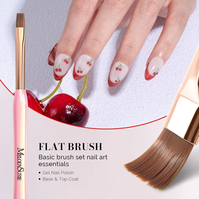 Alt view image 6 of 6 - MelodySusie 3Pcs Nail Art Clean Up Brushes