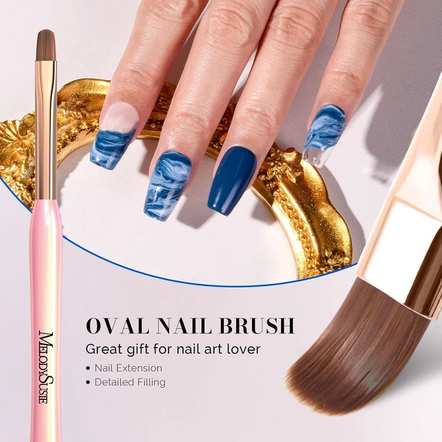 Alt view image 4 of 6 - MelodySusie 3Pcs Nail Art Clean Up Brushes