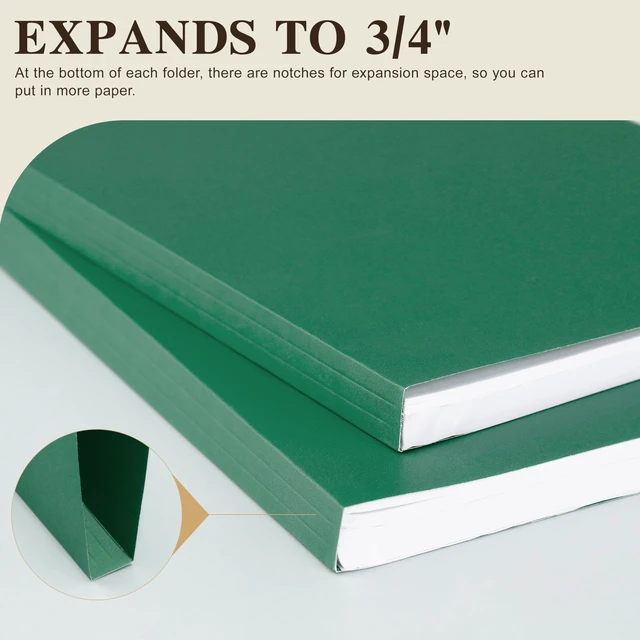 Alt view image 7 of 7 - Color File Folders, 1/3-Cut Tabs, 18 Pack File Folder Letter Size, 8.5x11 Inch Manilla folders, 6 Assorted Colors Organizer File Folders for School Home Office Business