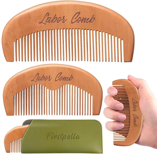 Main image of 2Pcs Birthing Comb for Women Labor,Wooden Birth Labor Comb for Labor and Delivery Essentials,Natural Wood Combs for Labor Pain Relief,Labor Combs for Pregnant Women Pregnancy Contraction Moms