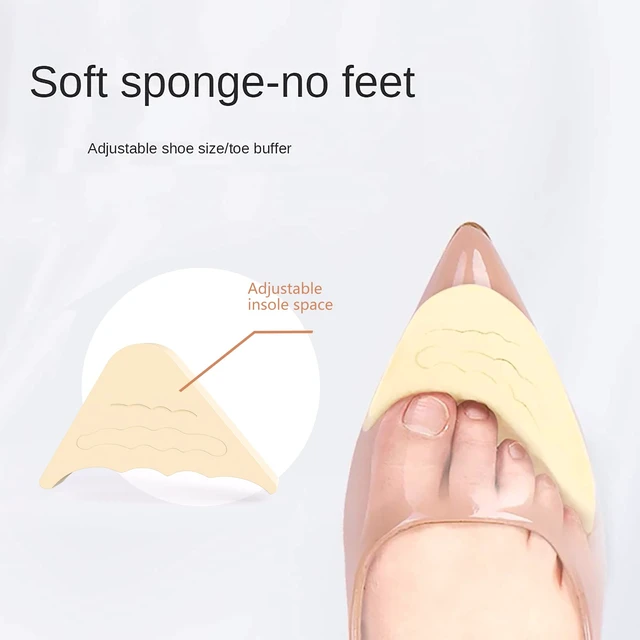 Alt view image 5 of 7 - SooGree Reusable Toe Filler Inserts,Adjustable Toe Plug Shoe Too Big Inserts for Women Men Pumps Flats Sneakers (2Pair)