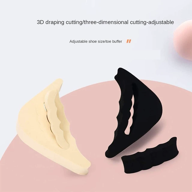 Alt view image 3 of 7 - SooGree Reusable Toe Filler Inserts,Adjustable Toe Plug Shoe Too Big Inserts for Women Men Pumps Flats Sneakers (2Pair)