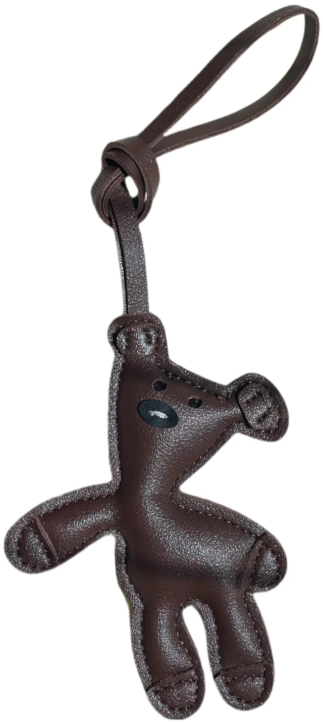 Main image of Leather Bag Charm,Cute Brown Bear Charm for Purse Handbags Backpack Tote Bag Accessories Teddy Bear PU Car Key Charms