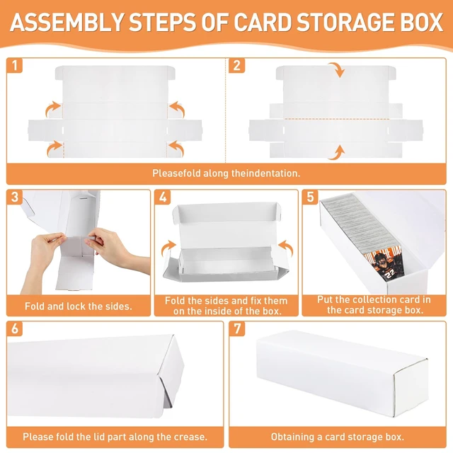 Alt view image 4 of 7 - Card Storage Box,2-Pack 1000 Count Card Box,Trading card storage box for TCG/Mtg/Sports Card Storage and Collection,14.4 INCH Horizontal