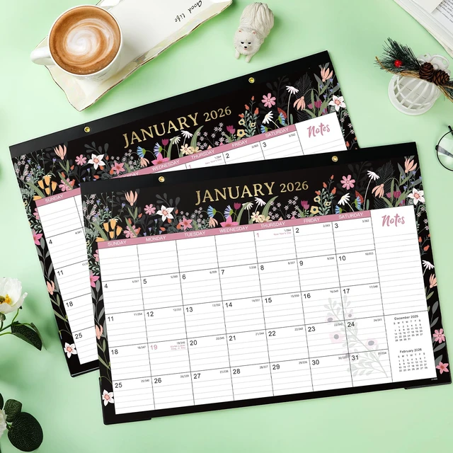 Alt view image 2 of 7 - 2026 Desk Calendar - Desk Calendar 2026, January - December, 12'' x 17'', with Large Ruled Blocks