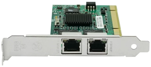 Alt view image 12 of 12 - PCI x32 Dual Port Gigabit Ethernet Network Adapter (1ntel 82546)