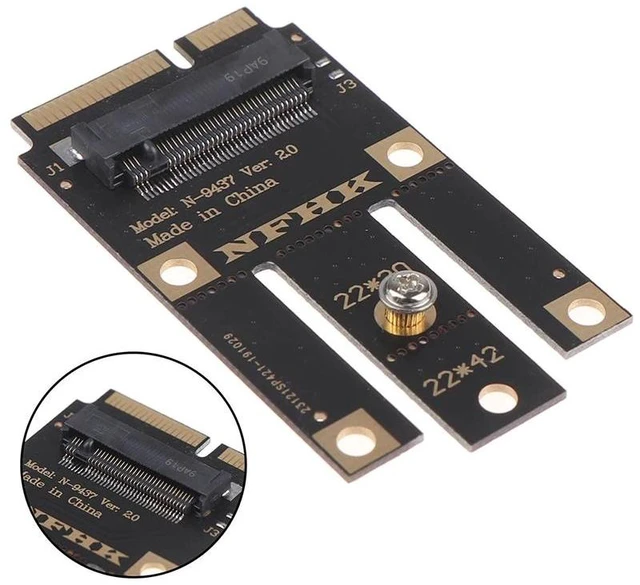 Alt view image 7 of 10 - SALE M.2 NGFF Key A+e Key A To Mini Pci-e Express Adapter For Wifi Wireless Card