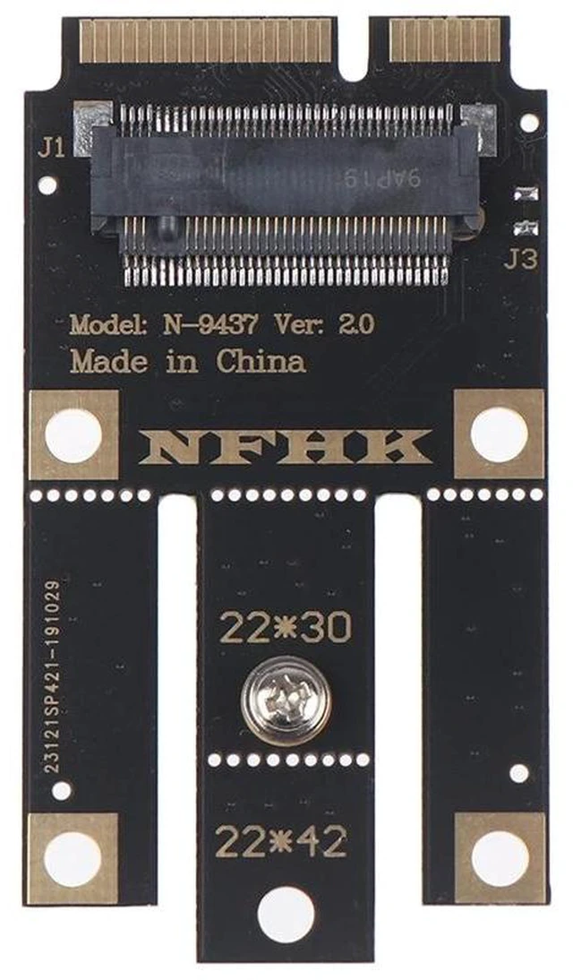 Alt view image 8 of 10 - SALE M.2 NGFF Key A+e Key A To Mini Pci-e Express Adapter For Wifi Wireless Card