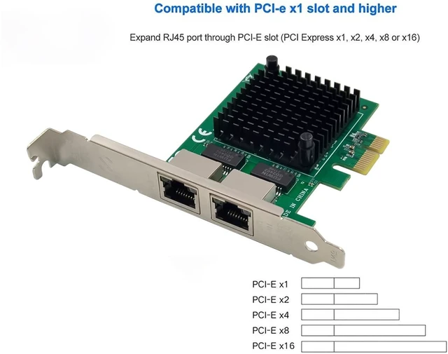 Alt view image 10 of 14 - Dual PCIe 3.1 2.5GBase-T Network Adapter with Intel I225-V / I226-V 2500/1000/100Mbps PCI Express Gigabit Ethernet NIC Card RJ45 LAN Controller for Windows 10/11 with Low Profile Bracket