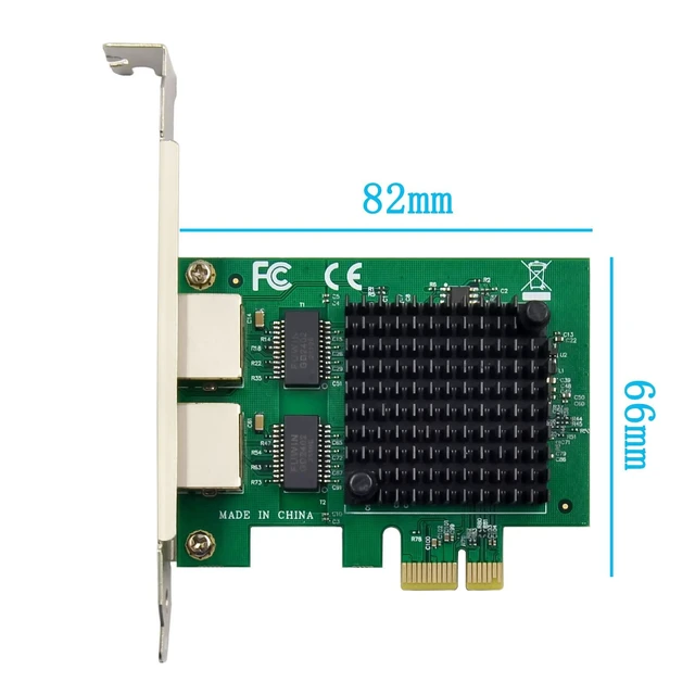 Alt view image 14 of 14 - Dual PCIe 3.1 2.5GBase-T Network Adapter with Intel I225-V / I226-V 2500/1000/100Mbps PCI Express Gigabit Ethernet NIC Card RJ45 LAN Controller for Windows 10/11 with Low Profile Bracket