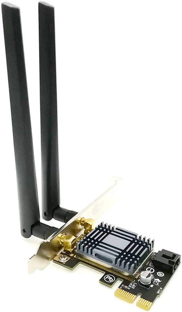 Alt view image 8 of 14 - WISDUM AR5B22 2.4G/5G Dual Band PCIE Wireless Adapter AC300Mbps Wi-Fi Network Card Bluetooth 4.0 for Desktop PC Wireless wifi Adapter
