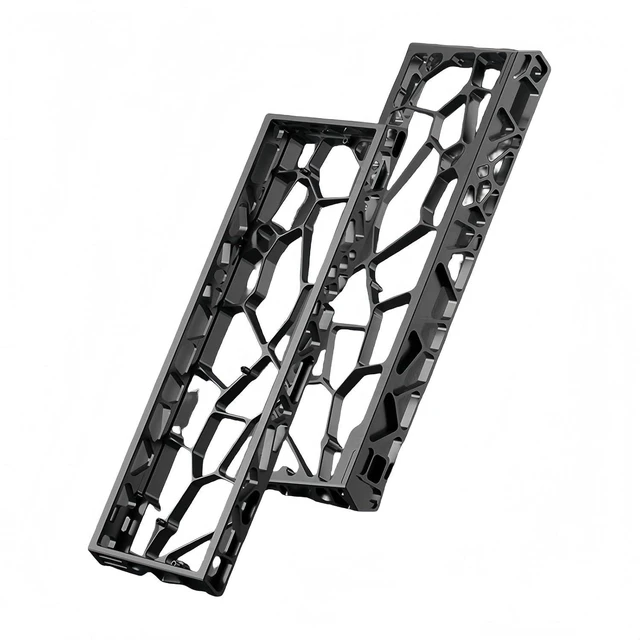 Alt view image 8 of 14 - H60 Aluminum Keyboard Case,Hollow 60% Custom Mechanical Gaming Keyboard Housing Compatible with Wooting60HE/Win60/GH60/MAD60HE Keyboards 61Keys Barebones Keyboard Base for PC Gamer DIY (Black)