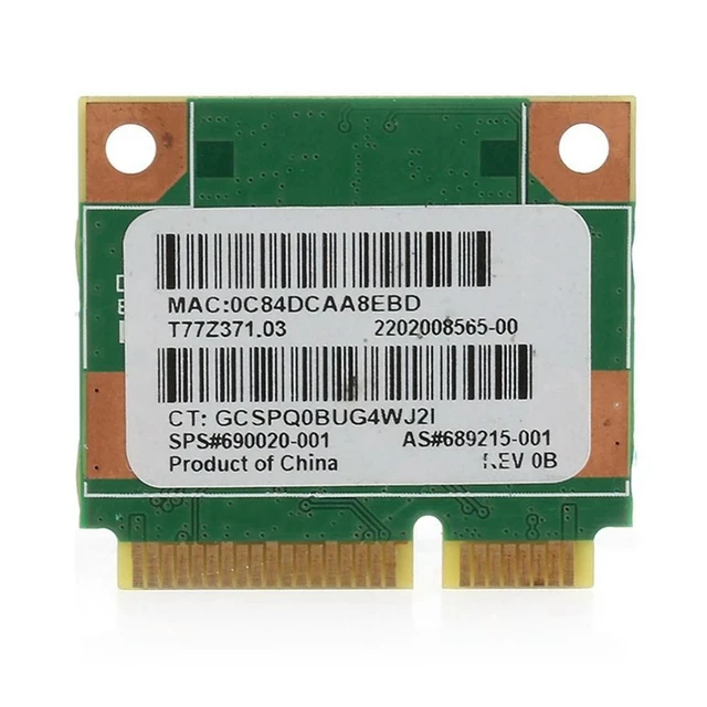 Alt view image 5 of 8 - Ruth's sister 10X RT3290 150Mbps Wi-Fi Wireless Network Card Bluetooth-Compatible For Pavilion G7-2000 Ralink 802.11B/G/N