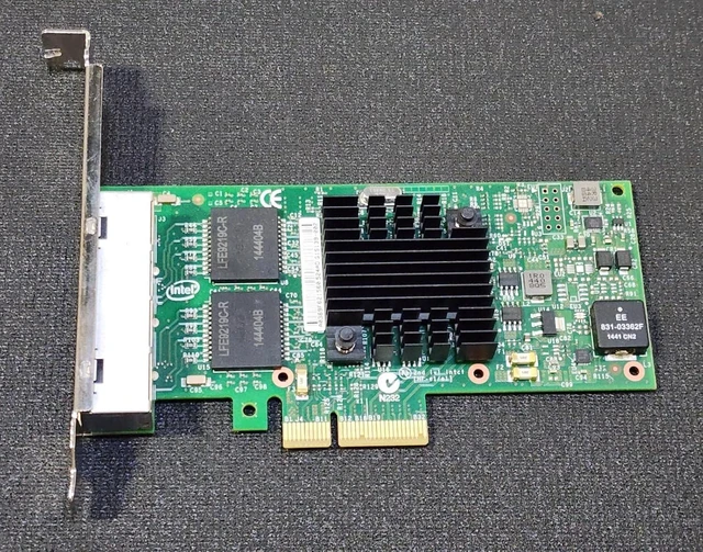 Alt view image 4 of 6 - Intel Ethernet Server Adapter I350-t4 - Pci Express X4-4 Port - 10/100/1000base-t - Internal - Fu