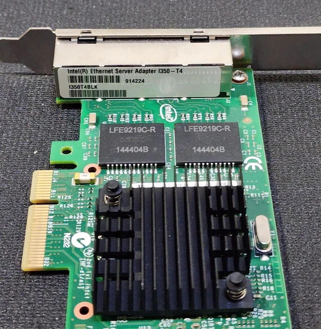 Alt view image 5 of 6 - Intel Ethernet Server Adapter I350-t4 - Pci Express X4-4 Port - 10/100/1000base-t - Internal - Fu